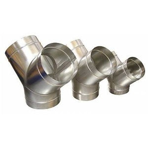 Raccordo a Y in acciaio zincato per condotte