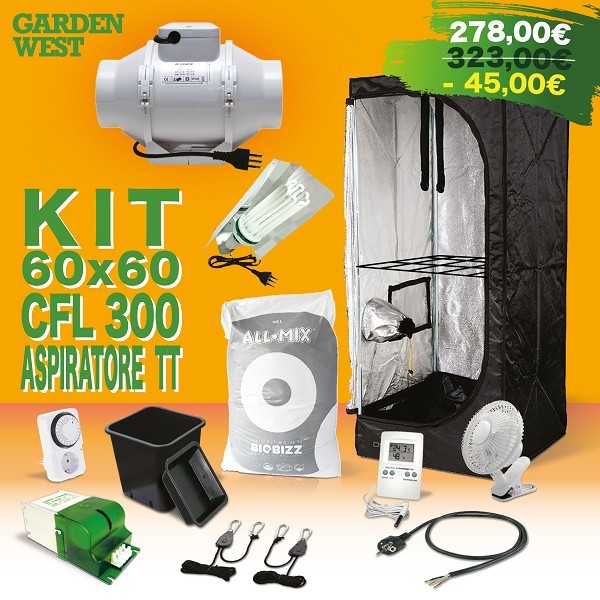 300 w CFL + Aspiratore Vents TT 100 doppia velocità
