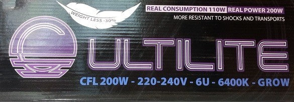 CFL Grow 200 w Cultilite Black Series (consumo reale 110 w)