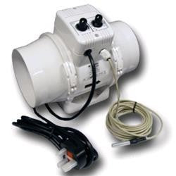 Vents Aspiratore TTUN DIAM. 200 Cablato + Termostato + Controllo Velocità 1040 MC/H