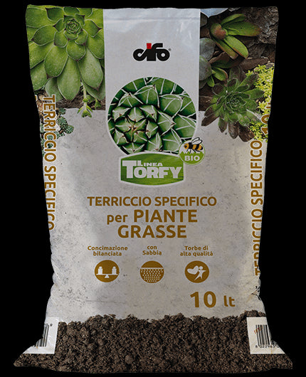 Terriccio per Piante Grasse 10L Torfy Cifo