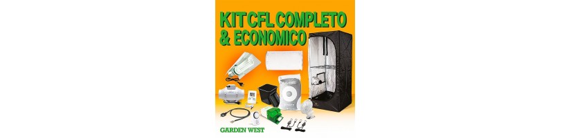 Kit Coltivazione Indoor 90x50 con Lampada CFL - Completa Garden West