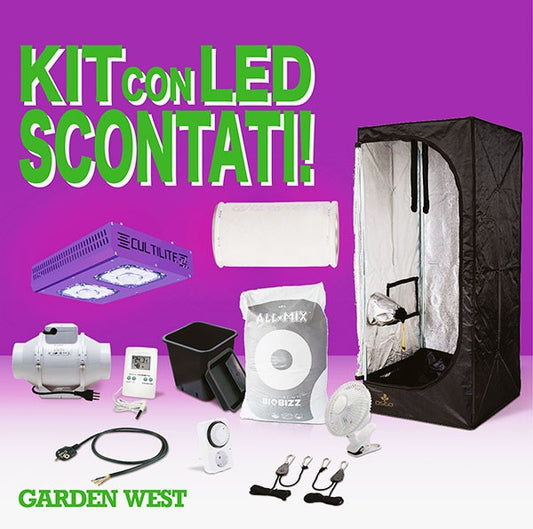 Kit 80x80x180 con Antares 180 Cultilite e Filtro anti-odori