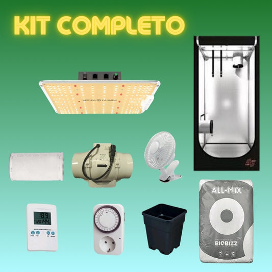 Kit 80x80 100w SpiderFarmer + Filtro anti odori