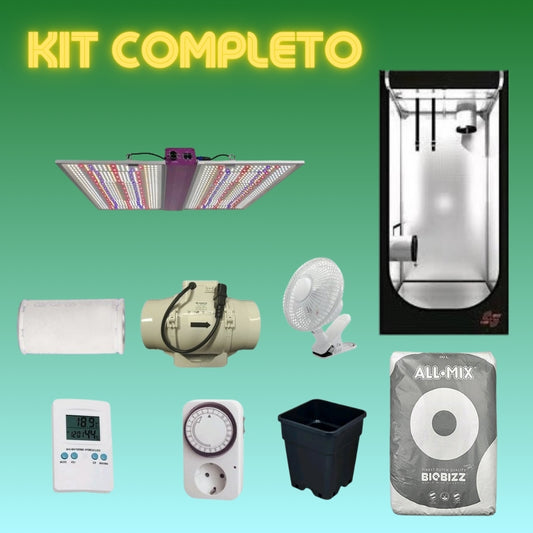 Kit 80x80 con LED 300w Cultilite Nebula Quantum Board 2.7 by Nanolux + Filtro anti odori